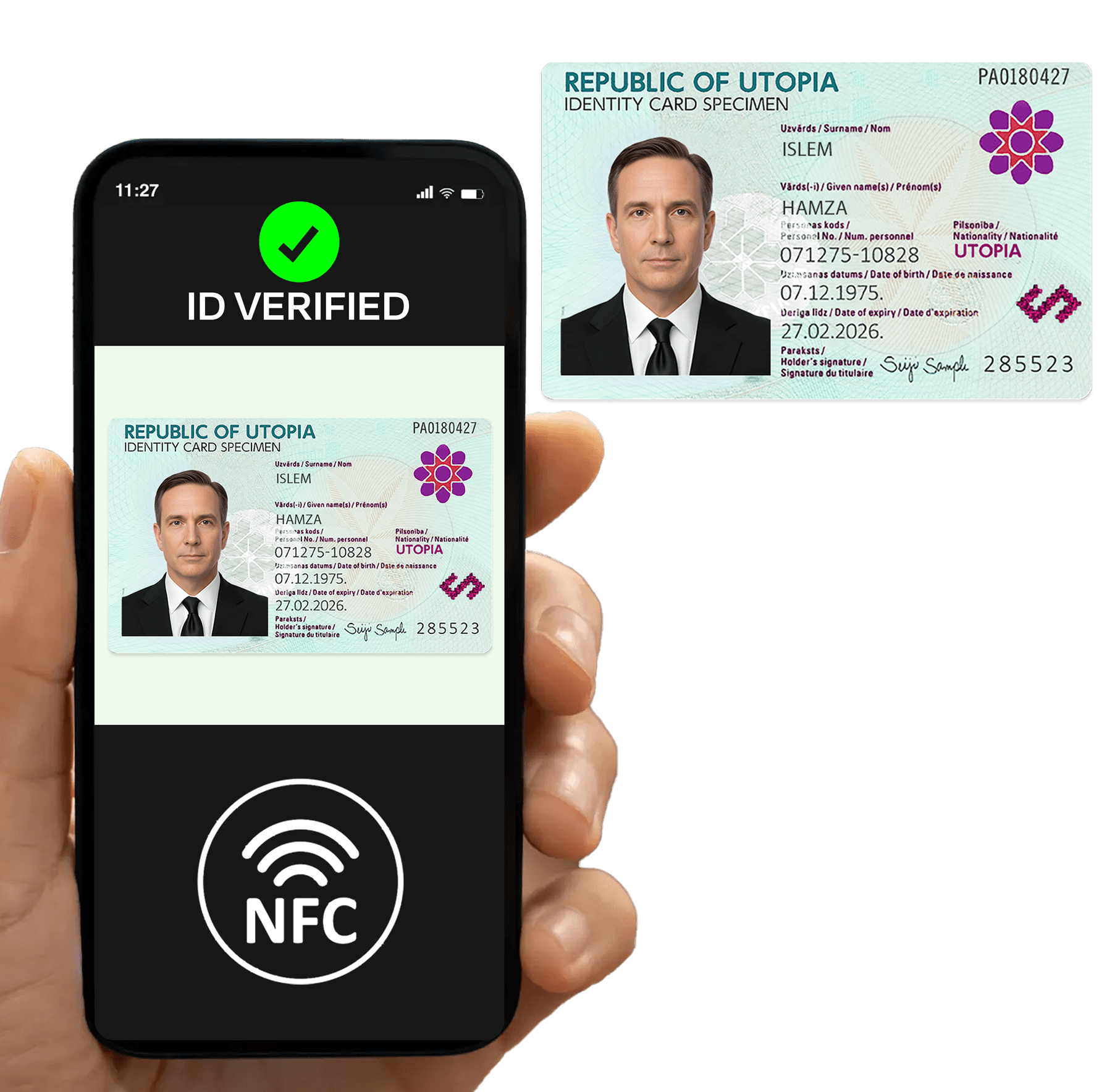 NFC & Biometric Chip Reading